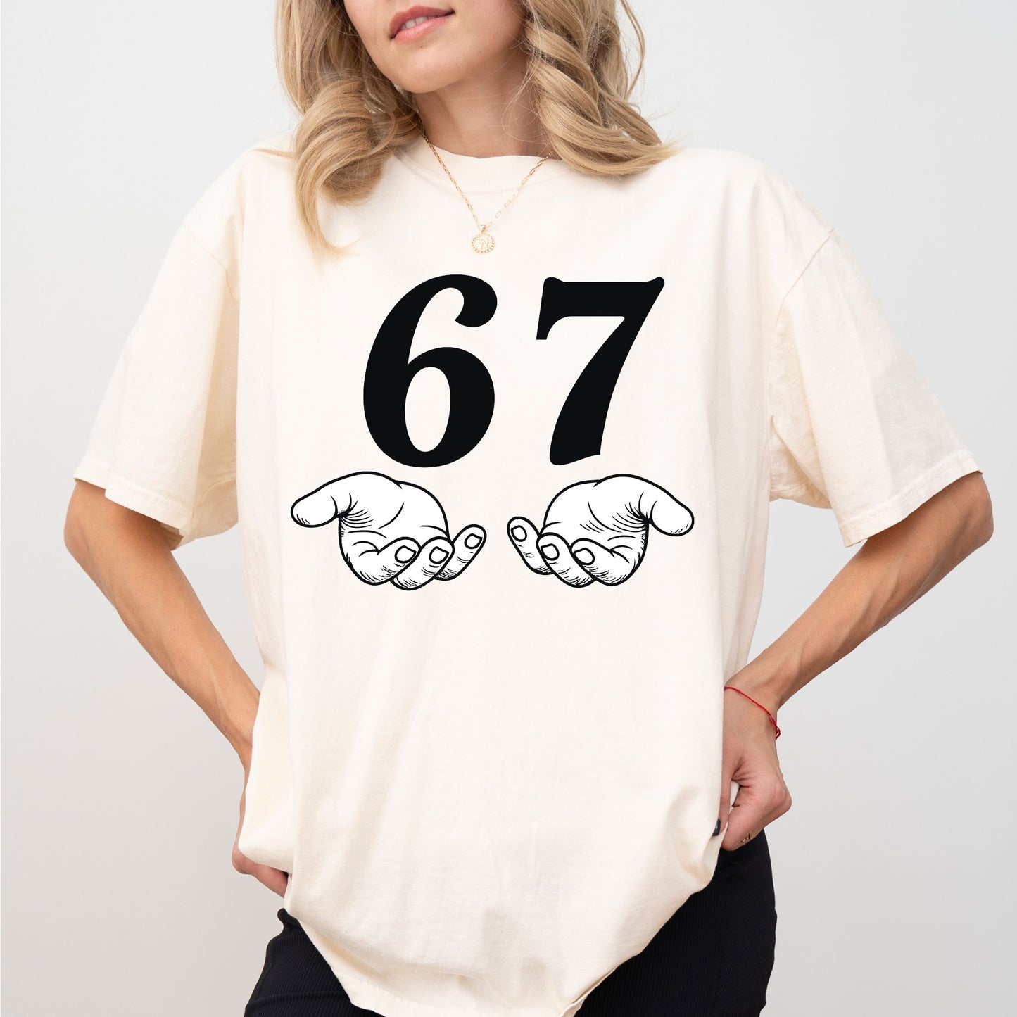“Six Seven” Viral TikTok Meme T-Shirt – Oversized Unisex Tee
