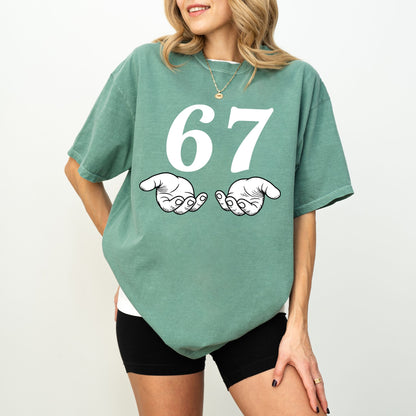 “Six Seven” Viral TikTok Meme T-Shirt – Oversized Unisex Tee