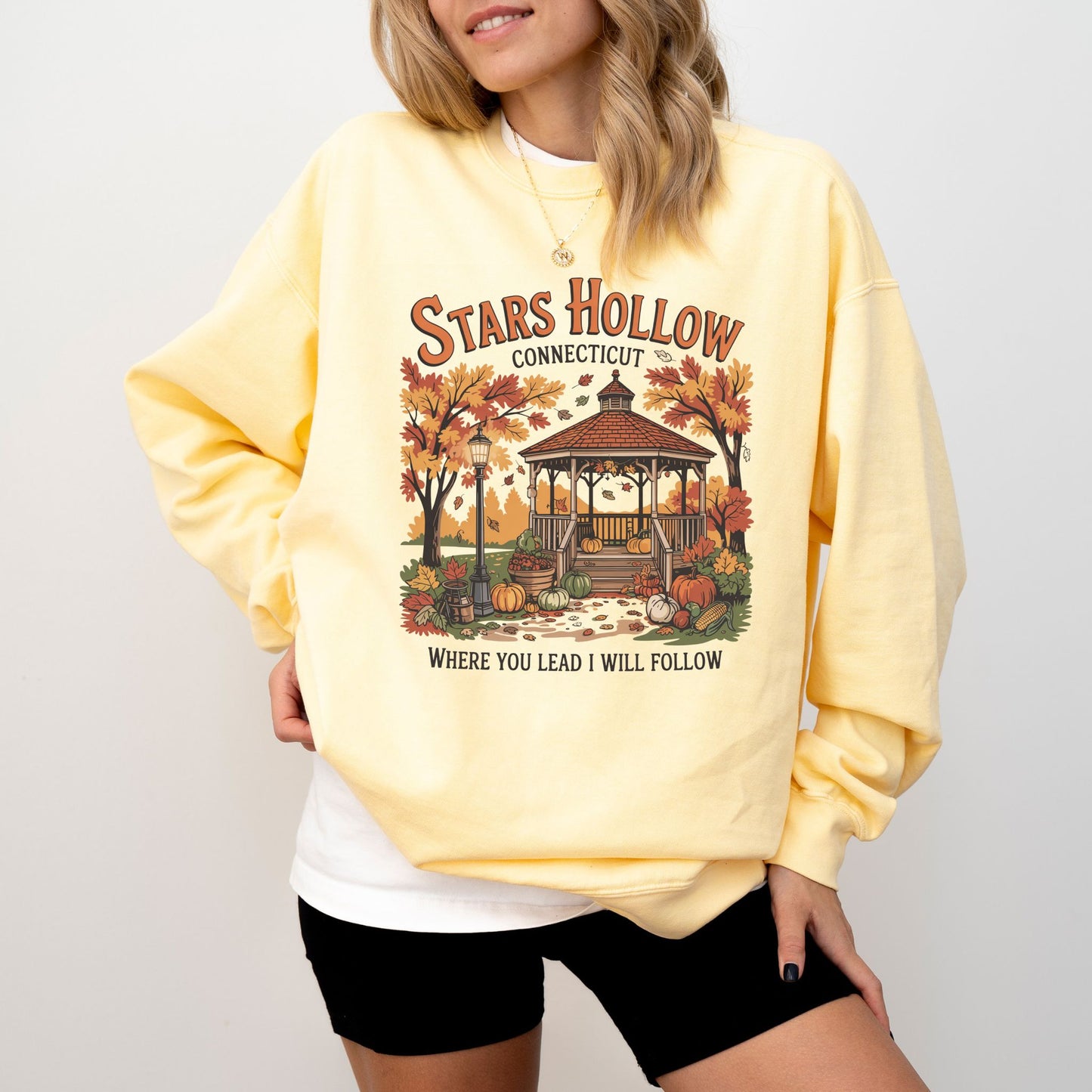 Stars Hollow Sweatshirt – Cozy Fall Comfort Colors® Gilmore Girls Inspired Crewneck