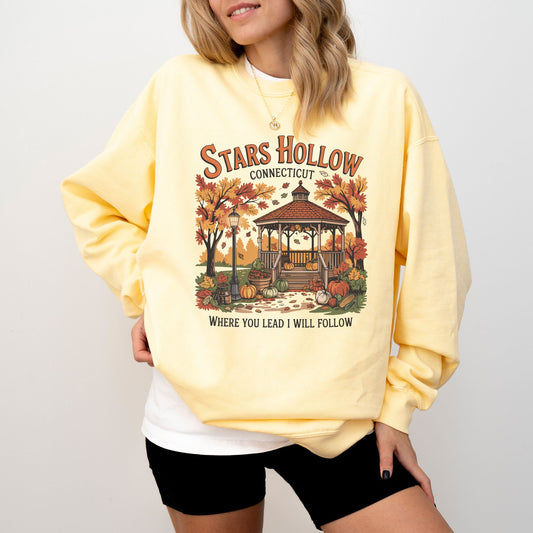 Stars Hollow Sweatshirt – Cozy Fall Comfort Colors® Gilmore Girls Inspired Crewneck