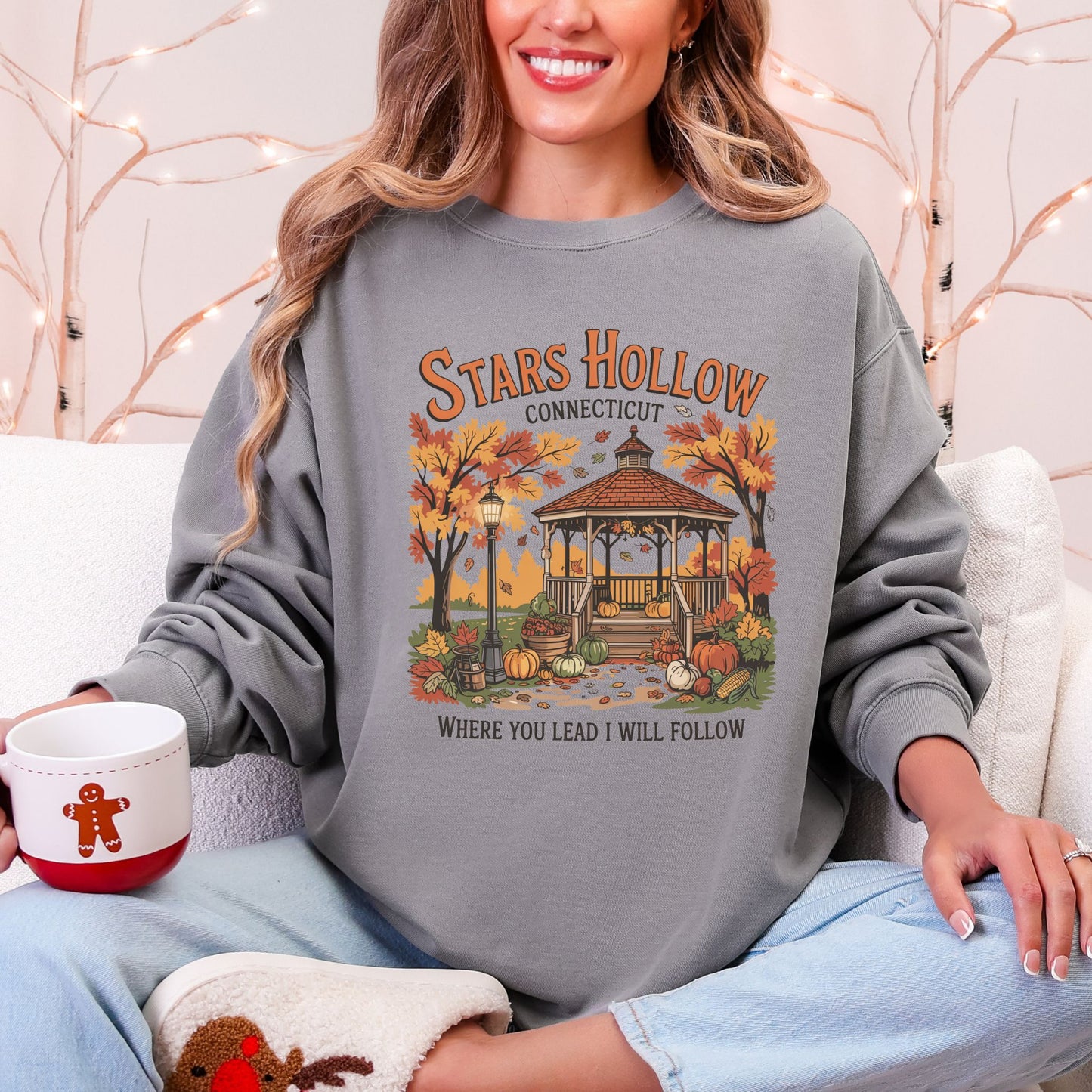Stars Hollow Sweatshirt – Cozy Fall Comfort Colors® Gilmore Girls Inspired Crewneck