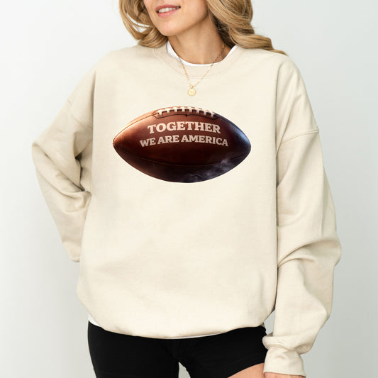 Together We Are America Football Graphic Sweatshirt