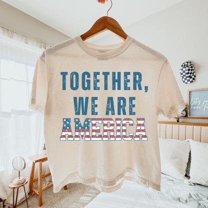 Together We Are America Graphic Crop Top