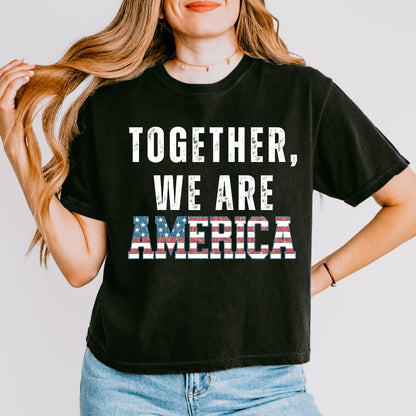 Together We Are America Graphic Crop Top
