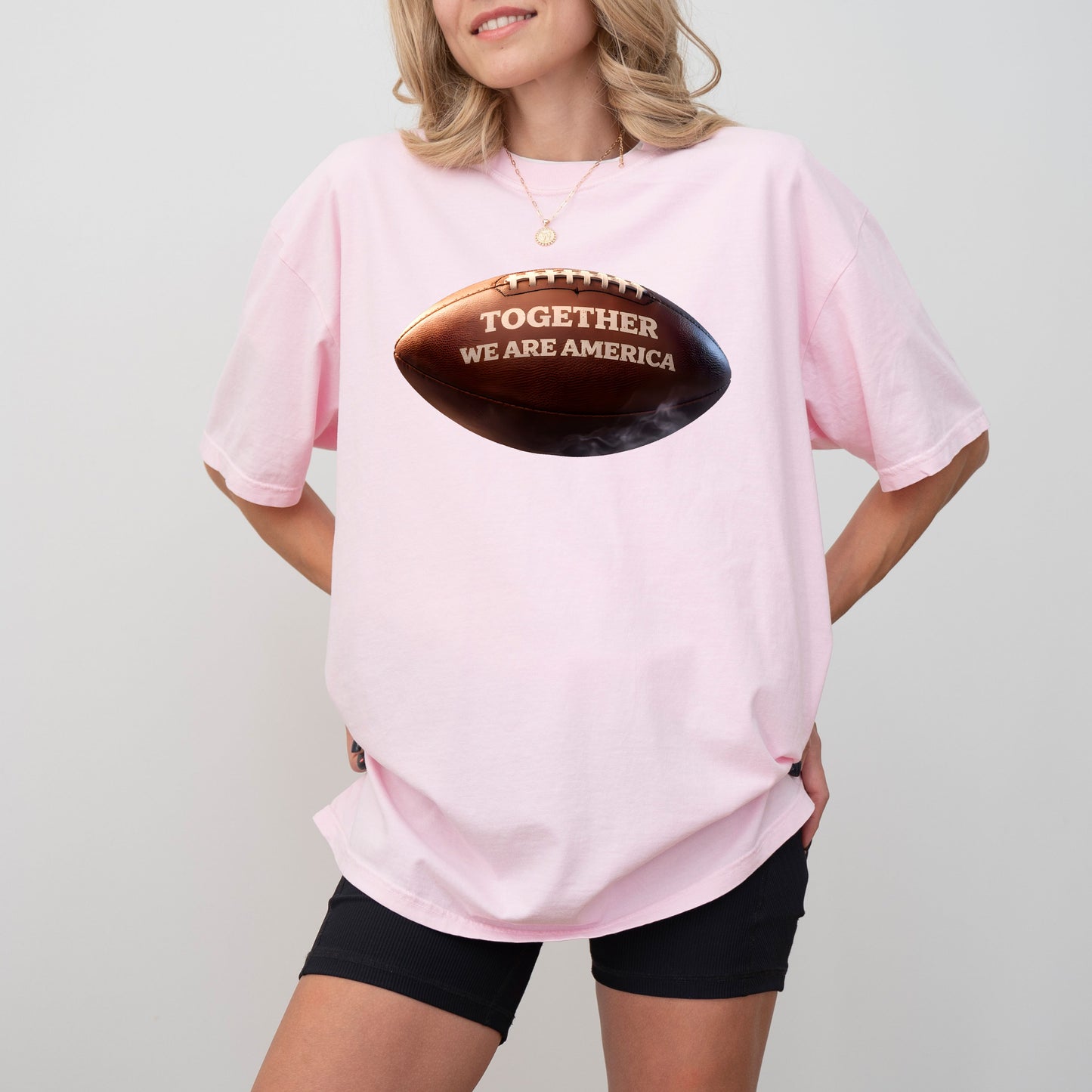 Together We Are America Football Graphic T-Shirt