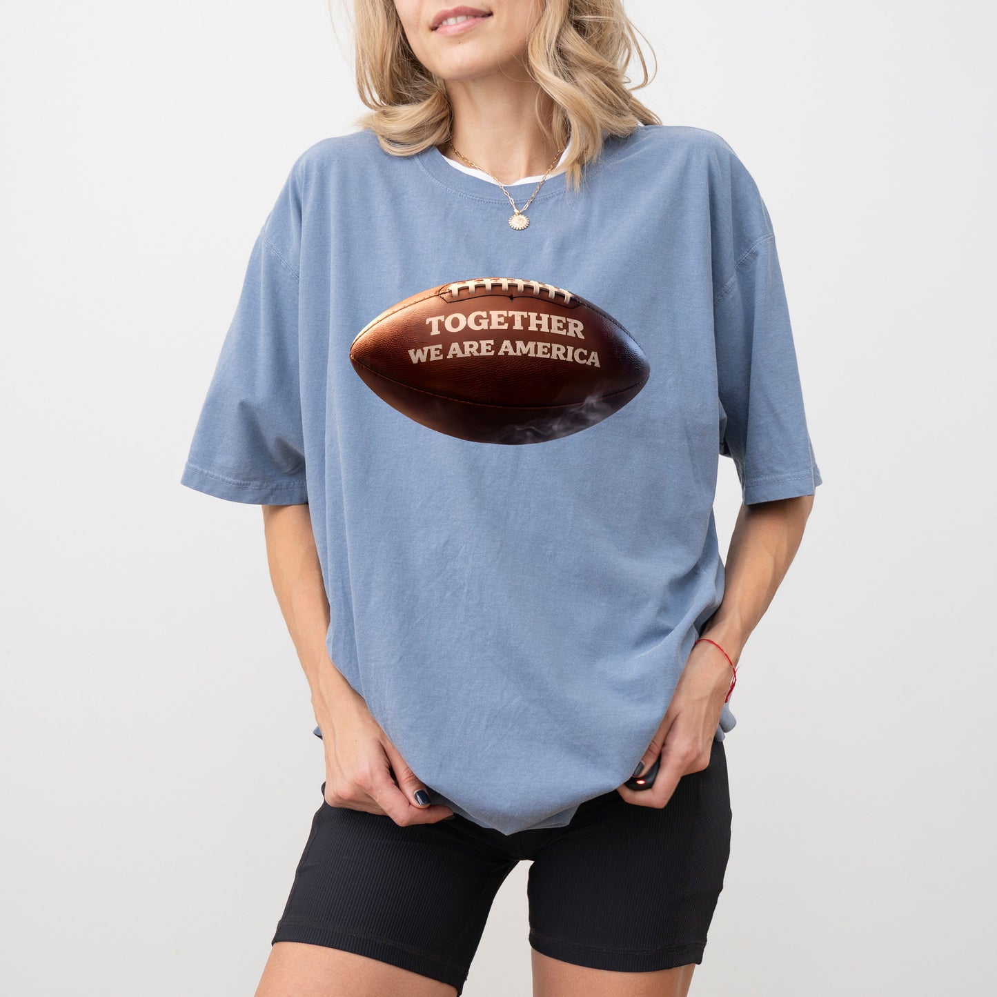 Together We Are America Football Graphic T-Shirt