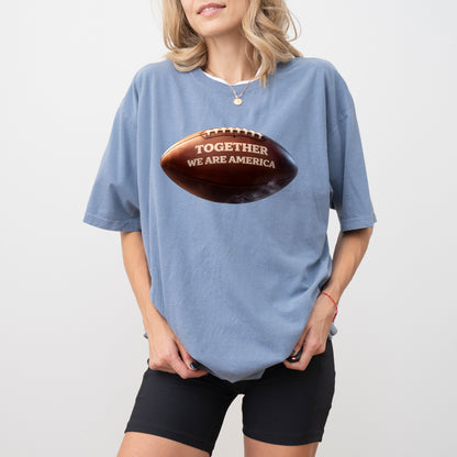 Together We Are America Football Graphic T-Shirt