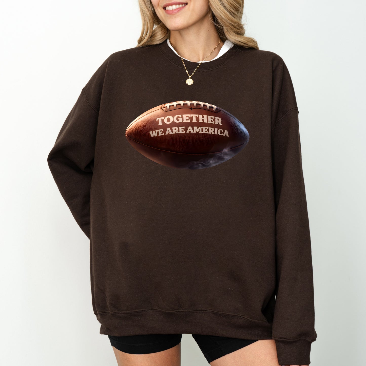 Together We Are America Football Graphic Sweatshirt