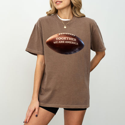 Together We Are America Football Graphic T-Shirt