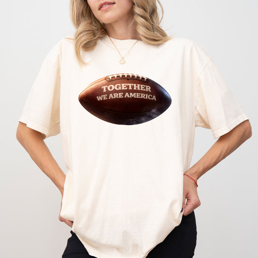 Together We Are America Football Graphic T-Shirt