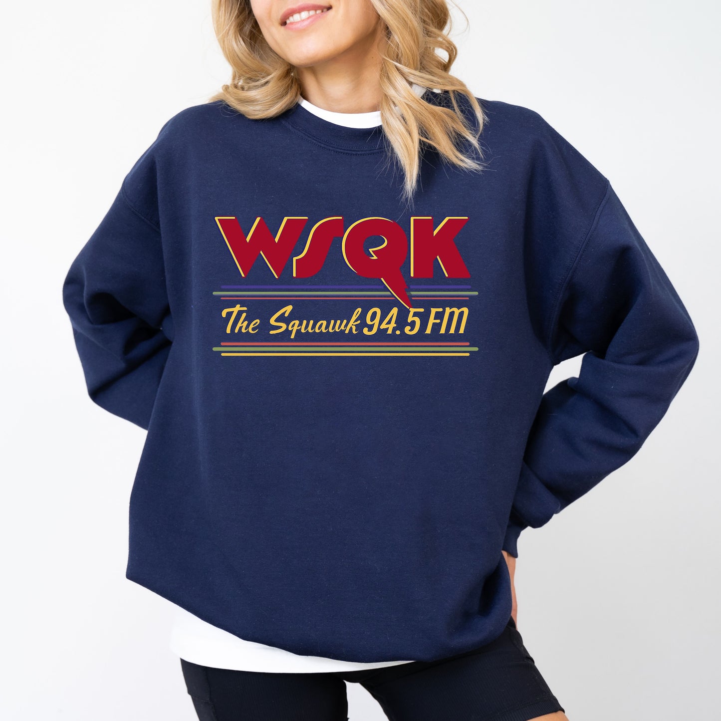 WSQK Sweatshirt, Wsqk The Squawk 94.5 FM Crewneck