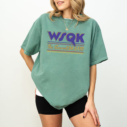 WSQK The Squawk Shirt, 80s Hawkins Radio Station Tee