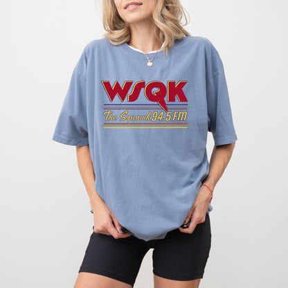 WSQK The Squawk Shirt, 80s Hawkins Radio Station Tee