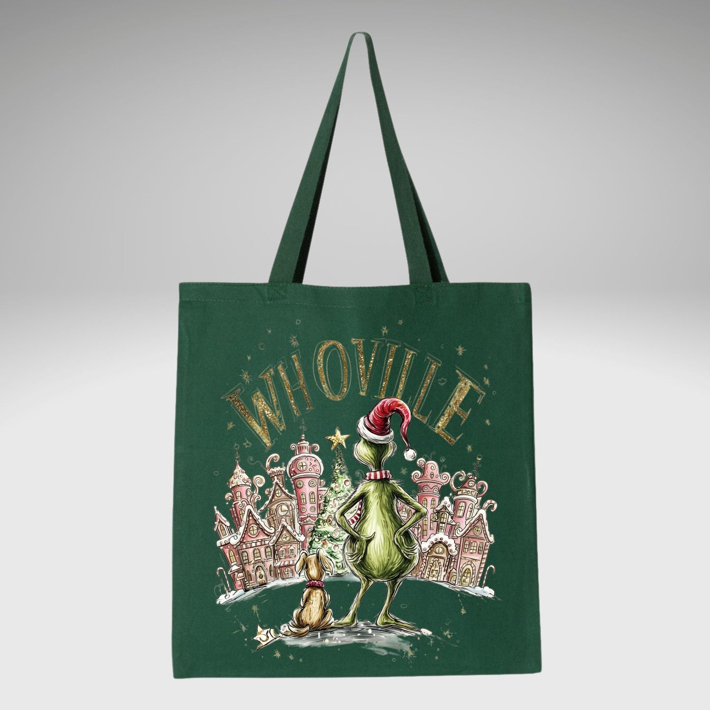 Whoville Christmas Tote Bag – Holiday Village Graphic Bag