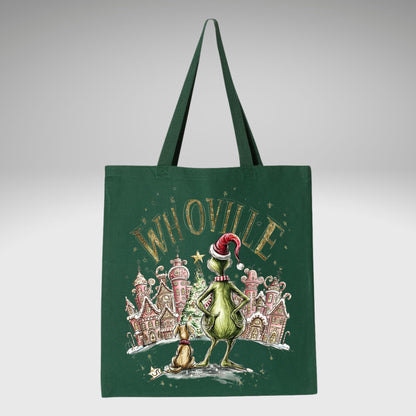 Whoville Christmas Tote Bag – Holiday Village Graphic Bag