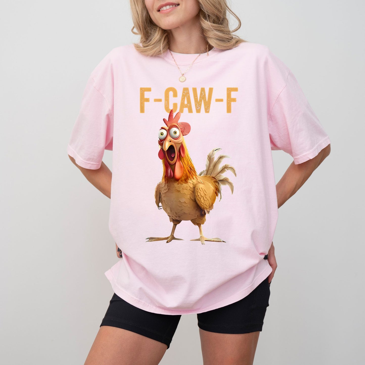 F-Caw-F Chicken T-Shirt – Funny Rooster Graphic Tee for Humor & Farm Vibes