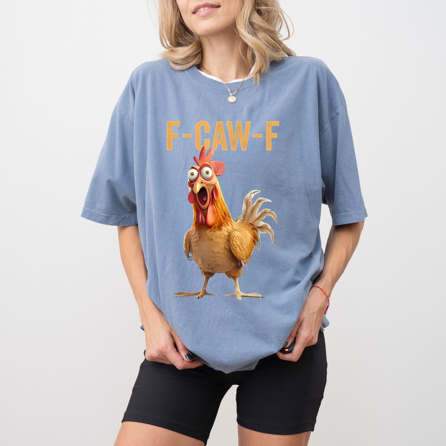 F-Caw-F Chicken T-Shirt – Funny Rooster Graphic Tee for Humor & Farm Vibes